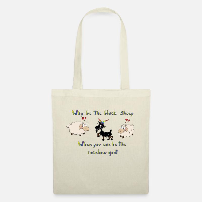 Rainbow goat - Tote Bag - nature