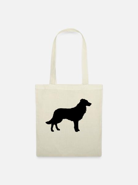 Border Collie, Hund, Agility - Stoffbeutel - Natur