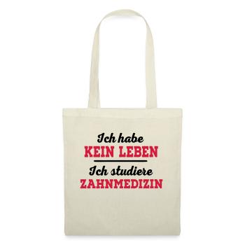 Zahnmedizin - Stoffbeutel - Natur - Vorne