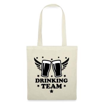 12 Drinking Team zwei glas Bier Prost - Stoffbeutel - Natur - Vorne