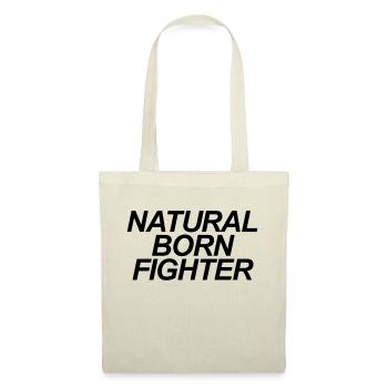 natural born fighter brazilian jiu jitsu - Sac en tissu - nature - Devant