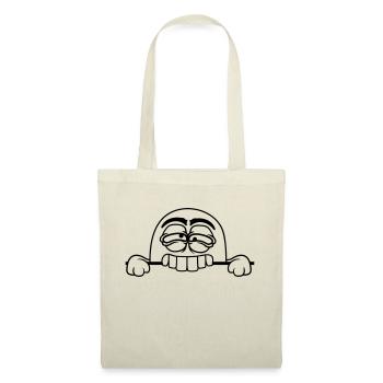 text field ghost bite shield wall keep spooky - Tote Bag - nature - Front