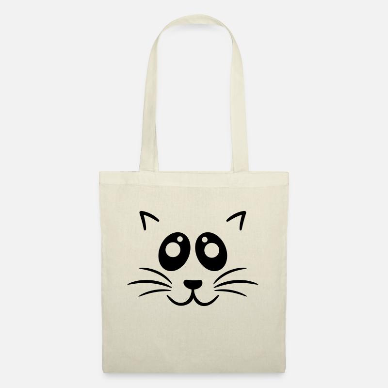 Katze - Stoffbeutel - Natur