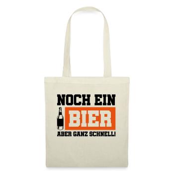 noch ein bier schnell - Stoffbeutel - Natur - Vorne