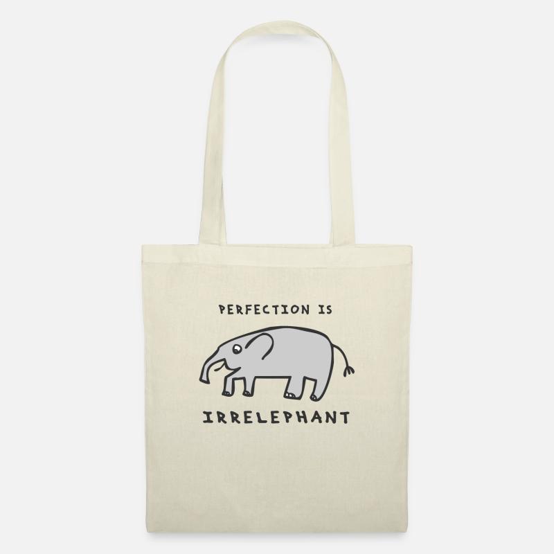 Perfection is irrelephant - Elephant - light/grey - Stoffbeutel - Natur
