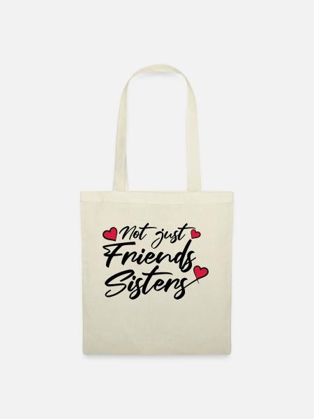 Herzen Friends Sisters - Stoffbeutel - Natur
