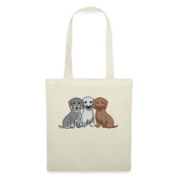 Drei Hunde - Stoffbeutel - Natur - Vorne