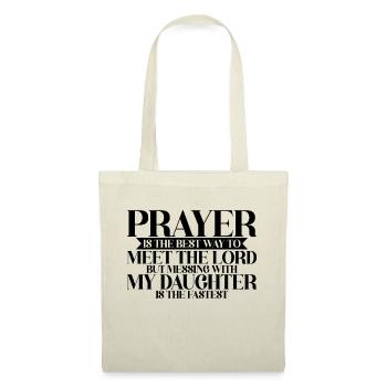 La prière est la meilleure façon de rencontrer le Seigneur 2 - Sac en tissu - nature - Devant