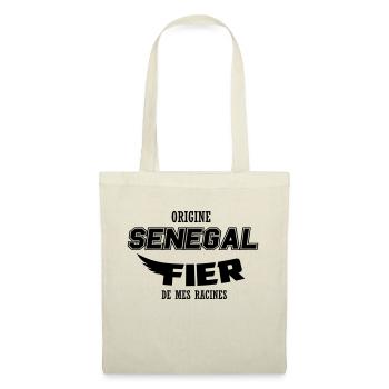 Origine Senegal fier de mes racines - Sac en tissu - nature - Devant