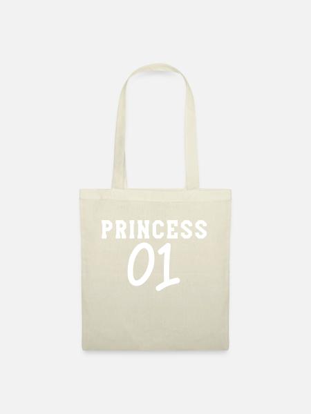 Prinzessin 01 - Stoffbeutel - Natur