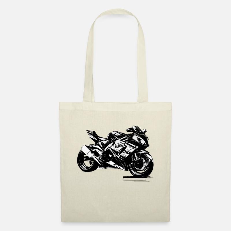Zeigen Sie Ihren Stil mit unseren Motorradlogos - Stoffbeutel - Natur