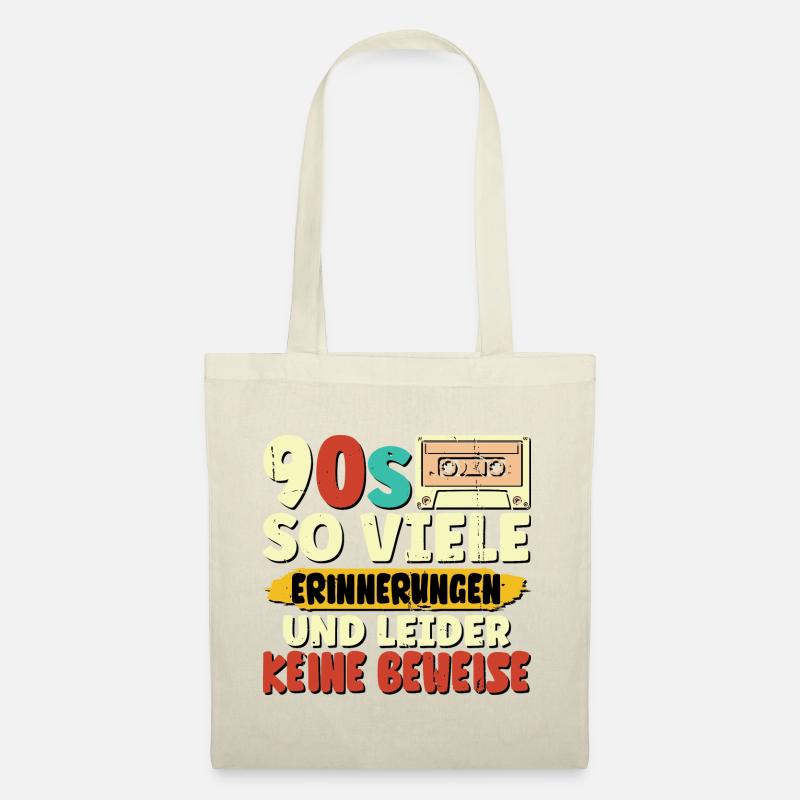 90s So viele Erinnerungen - Stoffbeutel - Natur