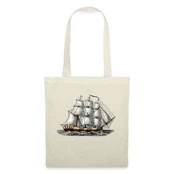 Voilier - Sac en tissu - nature - Devant