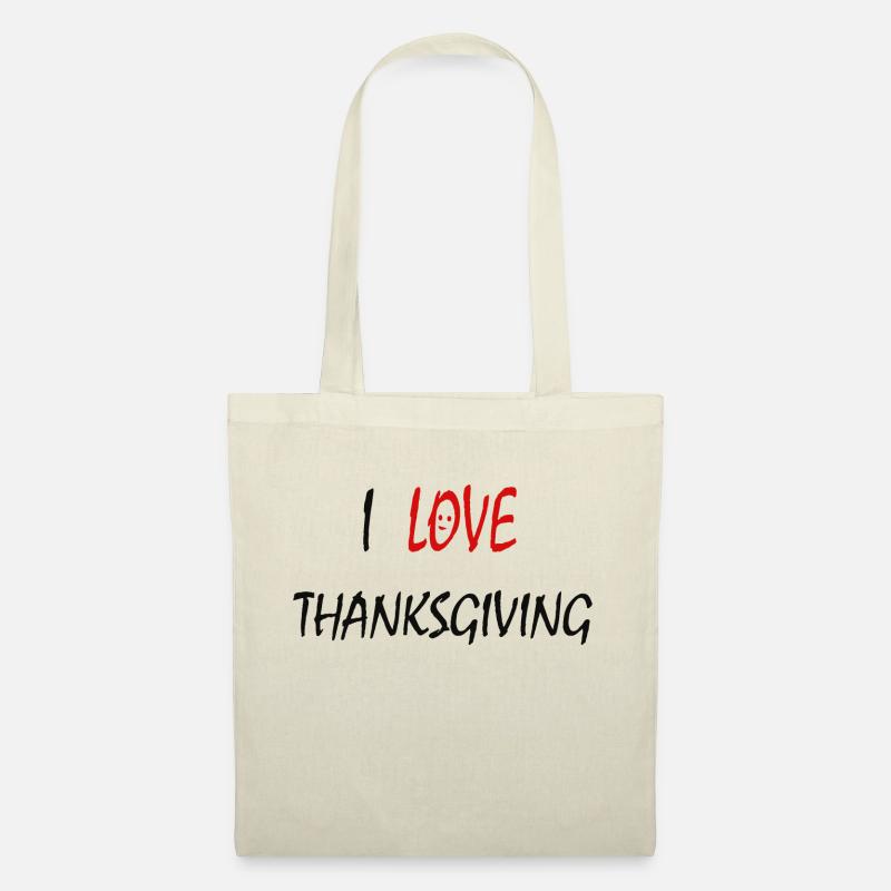 Ich liebe Thanksgiving - Stoffbeutel - Natur