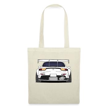 rx7rear white - Sac en tissu - nature - Devant