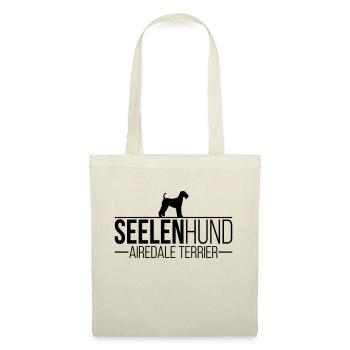 AIREDALE TERRIER Seelenhund - Stoffbeutel - Natur - Vorne
