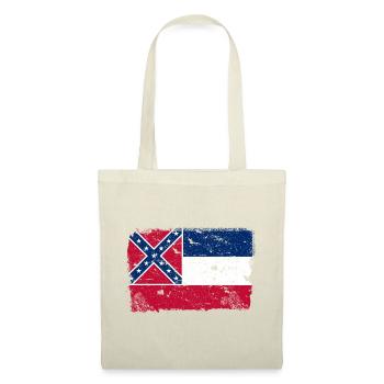 Mississippi Vintage Flagge - Stoffbeutel - Natur - Vorne