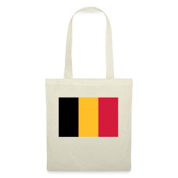 Drapeau Belge - Belgische vlag - Sac en tissu - nature - Devant