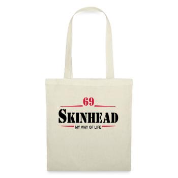2 colors - Skinhead My Way of Life Skinheads - Sac en tissu - nature - Devant