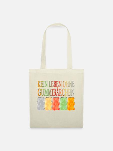 KEIN LEBEN OHNE GUMMIBÄRCHEN - Stoffbeutel - Natur