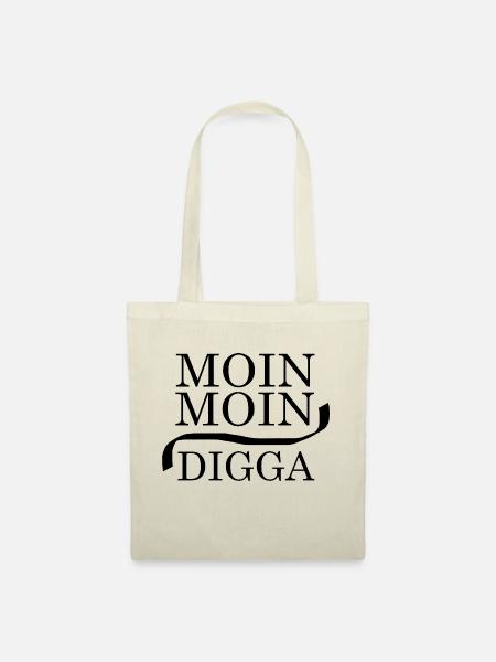 Moin Moin Digga - Stoffbeutel - Natur