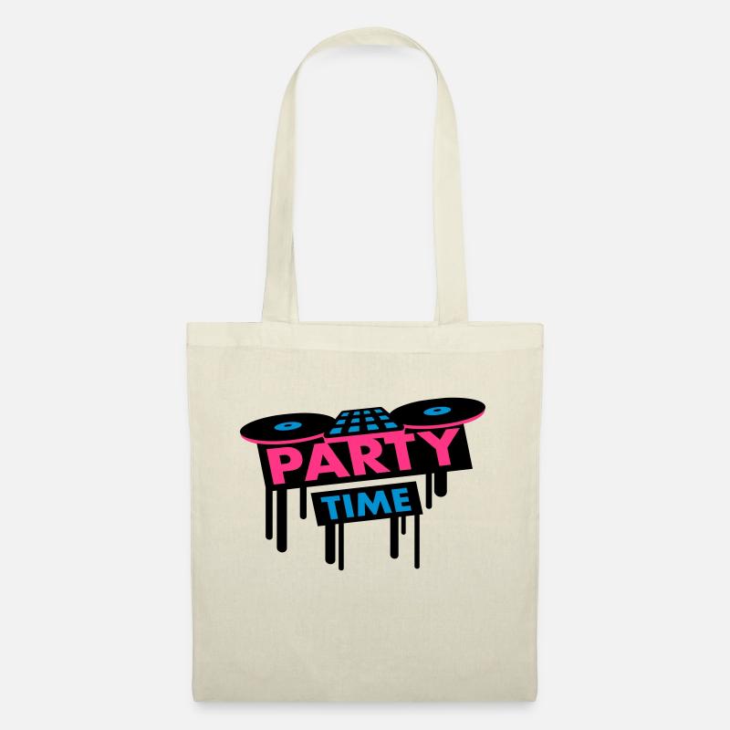 Party Time DJ Pult - Stoffbeutel - Natur