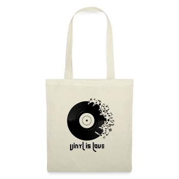 Vinyl is Love - Stoffbeutel - Natur - Vorne