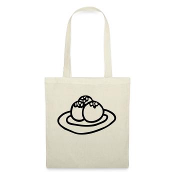 dessin boulette de viande cuisine - Sac en tissu - nature - Devant