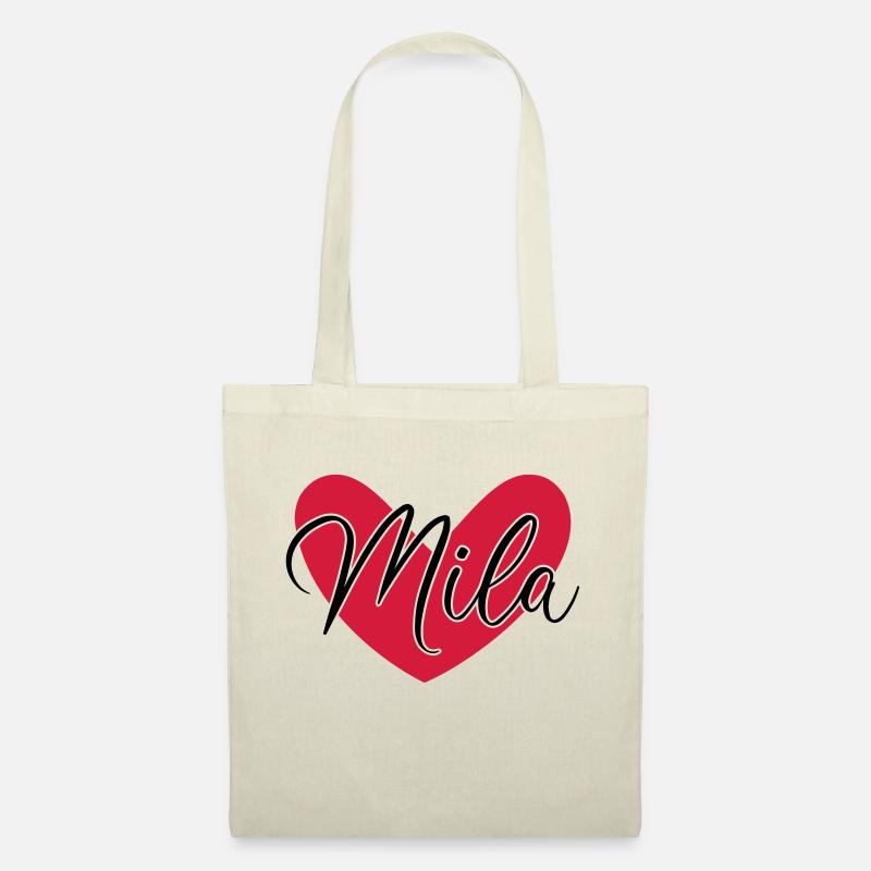 Mila Name Vorname - Stoffbeutel - Natur