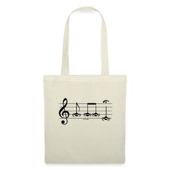 Beth l'araignée - La cinquième de Beethoven - Sac en tissu - nature - Devant