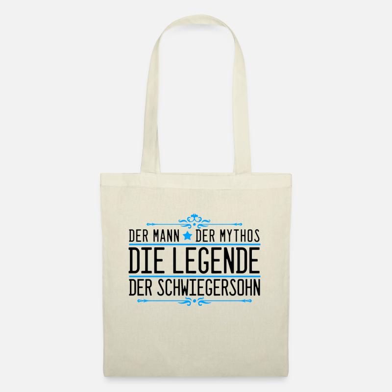 Der Man Mythos Legende Schwiegersohn Retro Spruch - Stoffbeutel - Natur
