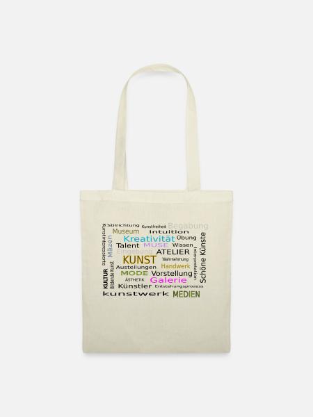 Word Cloud Kunst 2 - Stoffbeutel - Natur