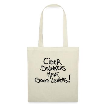 Cider Drinkers make good Lovers Apfelwein Obstwein - Stoffbeutel - Natur - Vorne