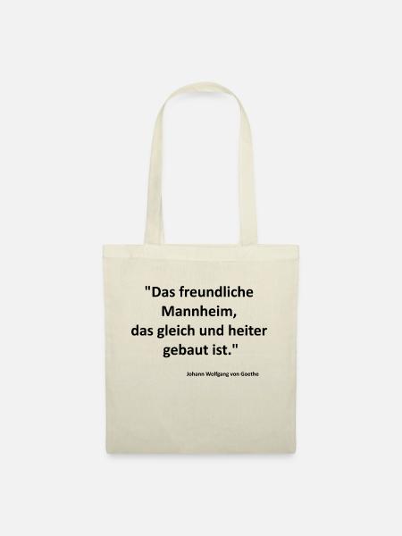 Mannheim - Quadratisch. Badisch. Gut - Stoffbeutel - Natur