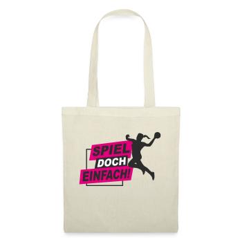 Handball - spiel doch einfach! - Stoffbeutel - Natur - Vorne