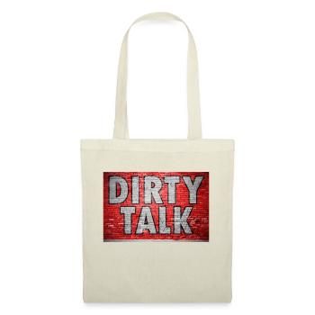 Dirty Talk Graffiti Ziegelsteinmauer - Stoffbeutel - Natur - Vorne