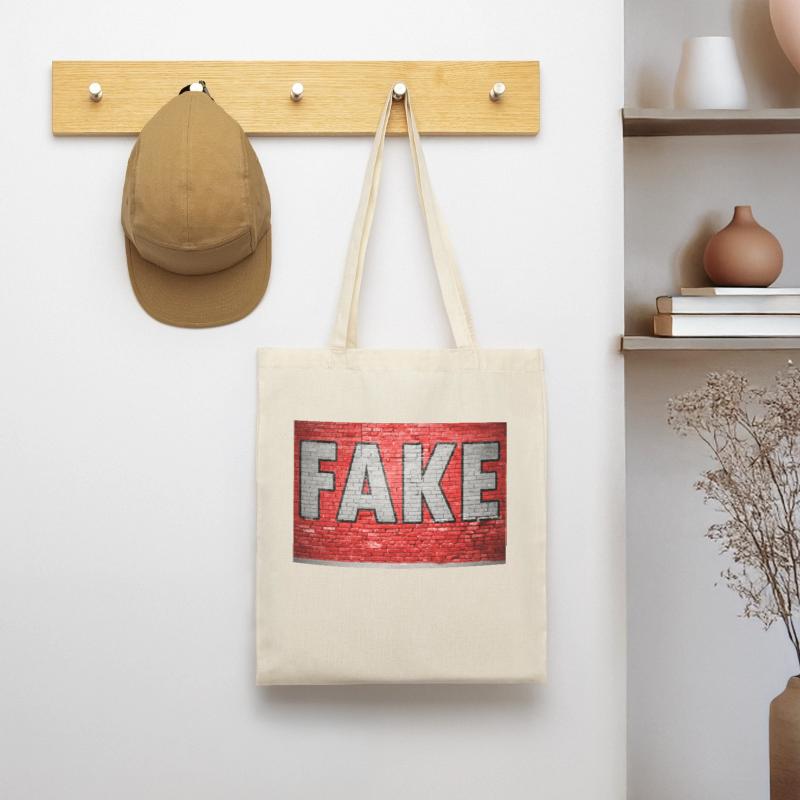 Faux graffiti de mur de briques Sac en tissu