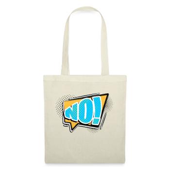 No! Comic Style Bubble Graffiti Lettering - Tote Bag - nature - Front
