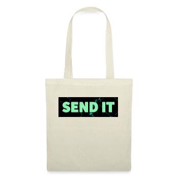 Logo de la boîte SEND IT - Sac en tissu - nature - Devant