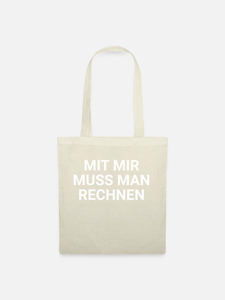 Lehrer Lustig Spruch Rechnen Schule Abi Mathelehre - Stoffbeutel - Natur