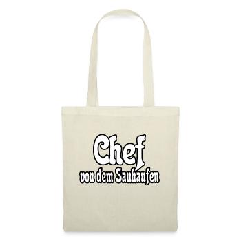 Chef von dem Sauhaufen - Stoffbeutel - Natur - Vorne