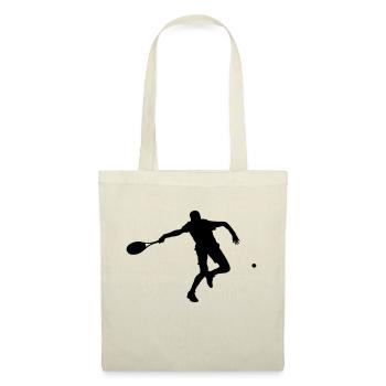 Joueur de tennis - Sac en tissu - nature - Devant