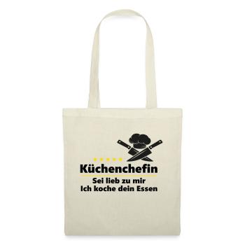 Küchenchefin - Stoffbeutel - Natur - Vorne