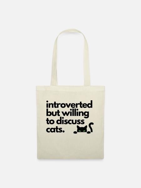 cats 1 - Stoffbeutel - Natur