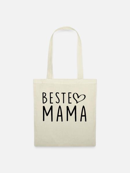 Mutter Spruch Geschenk Mama Muttertag - Stoffbeutel - Natur