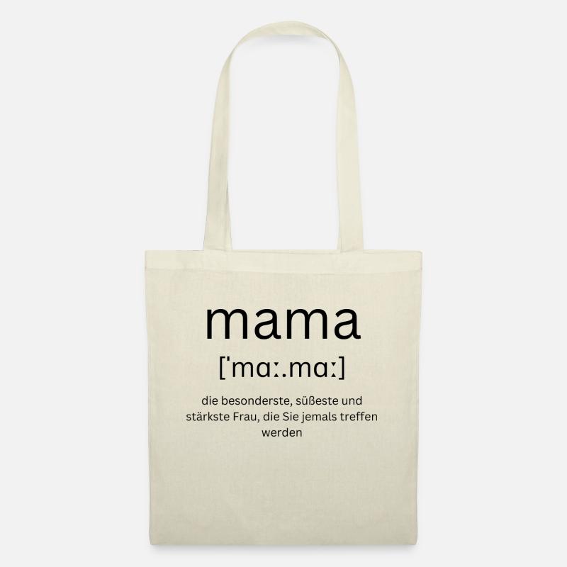 MAMA Lautschrift - Stoffbeutel - Natur