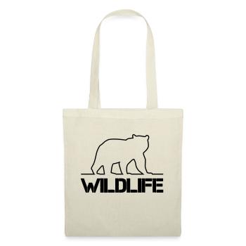 Silhouette d’ours Faune - Sac en tissu - nature - Devant