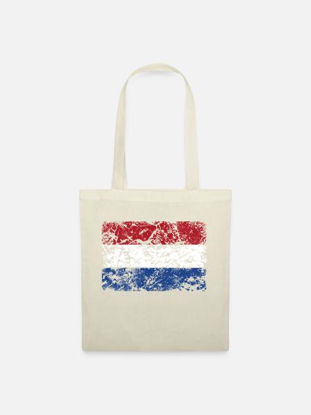 Niederlande Flagge - Stoffbeutel - Natur