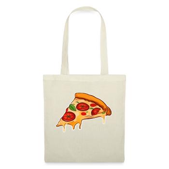 Pizzastück - Stoffbeutel - Natur - Vorne
