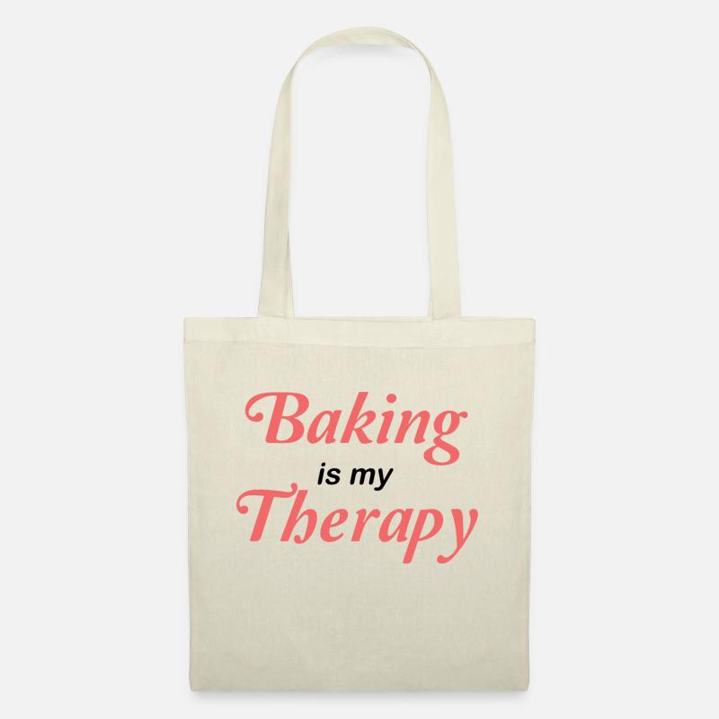 Baking is my therapy - Tote Bag - nature